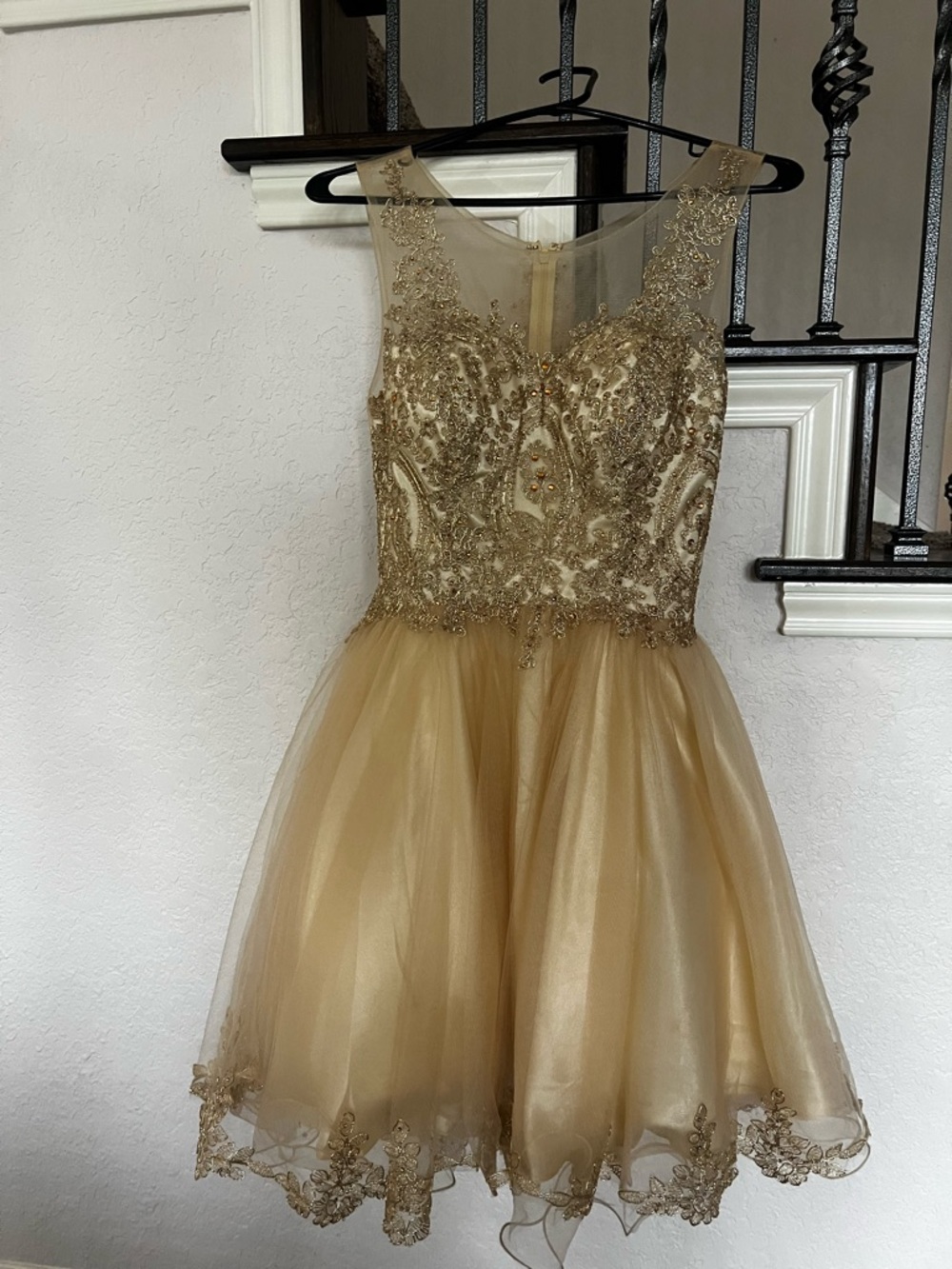 May Queen Cream Satin Lined Dress